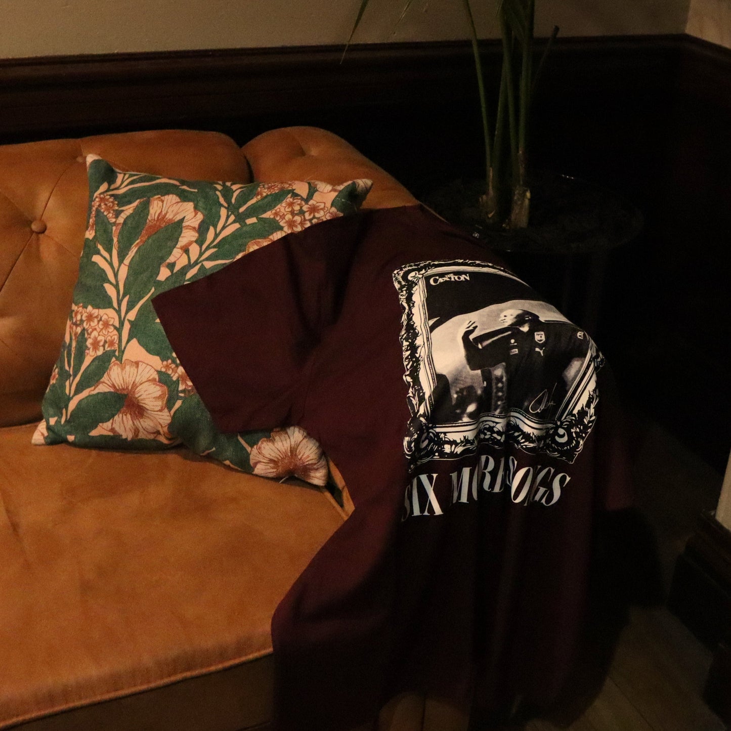 "Six More Songs" T-shirt in Maroon