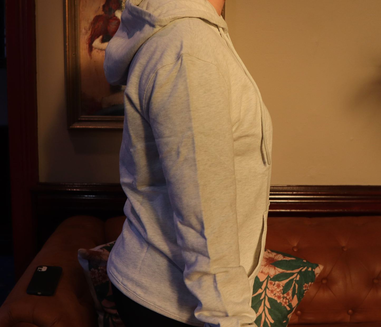 Caxton Hoodie in Heather Grey