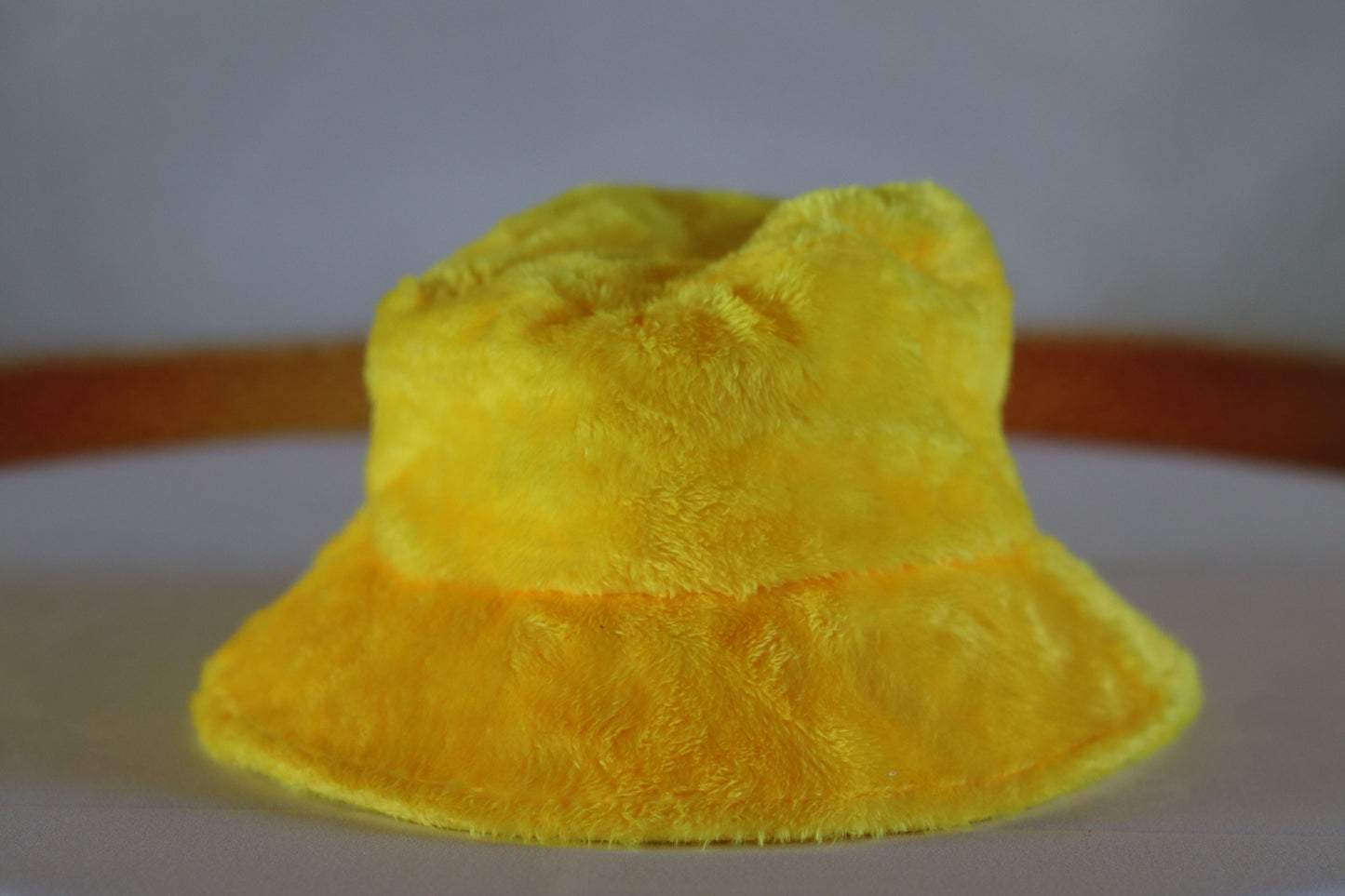 Caxton Fluffy Bucket Hat In Yellow