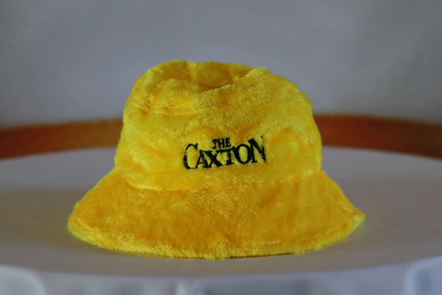Caxton Fluffy Bucket Hat In Yellow