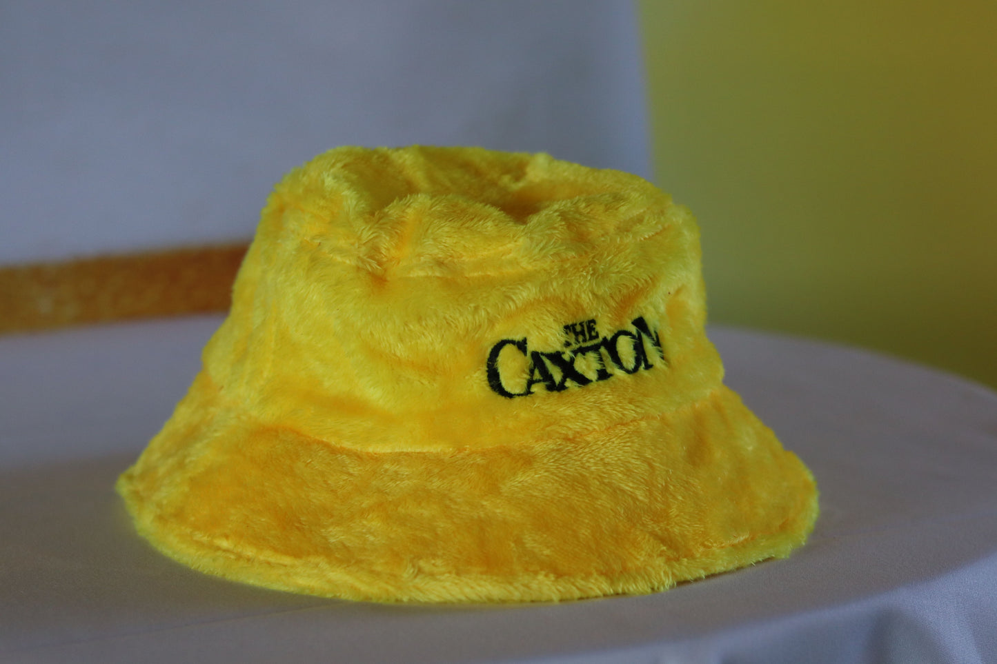 Caxton Fluffy Bucket Hat In Yellow