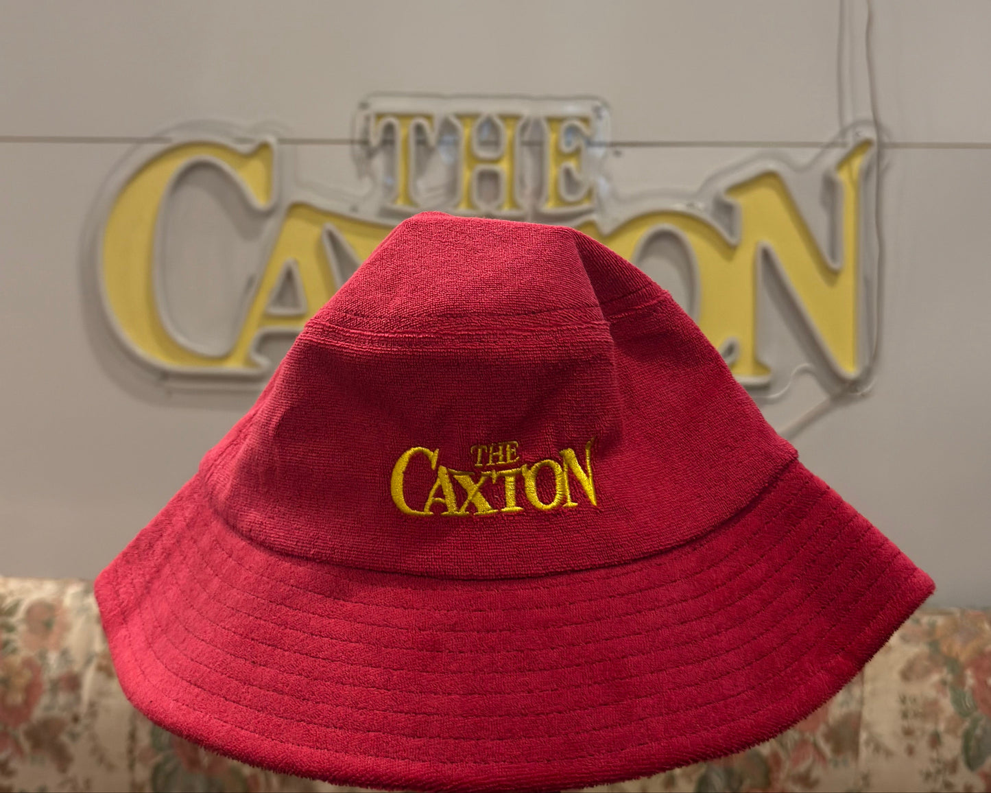 Caxton Bucket Hat - Red Towelling