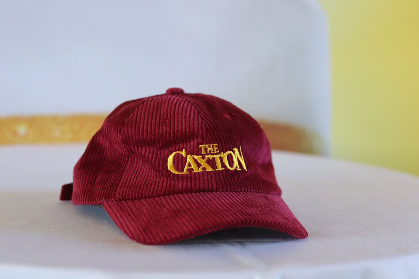 Caxton Cord Cap in Maroon
