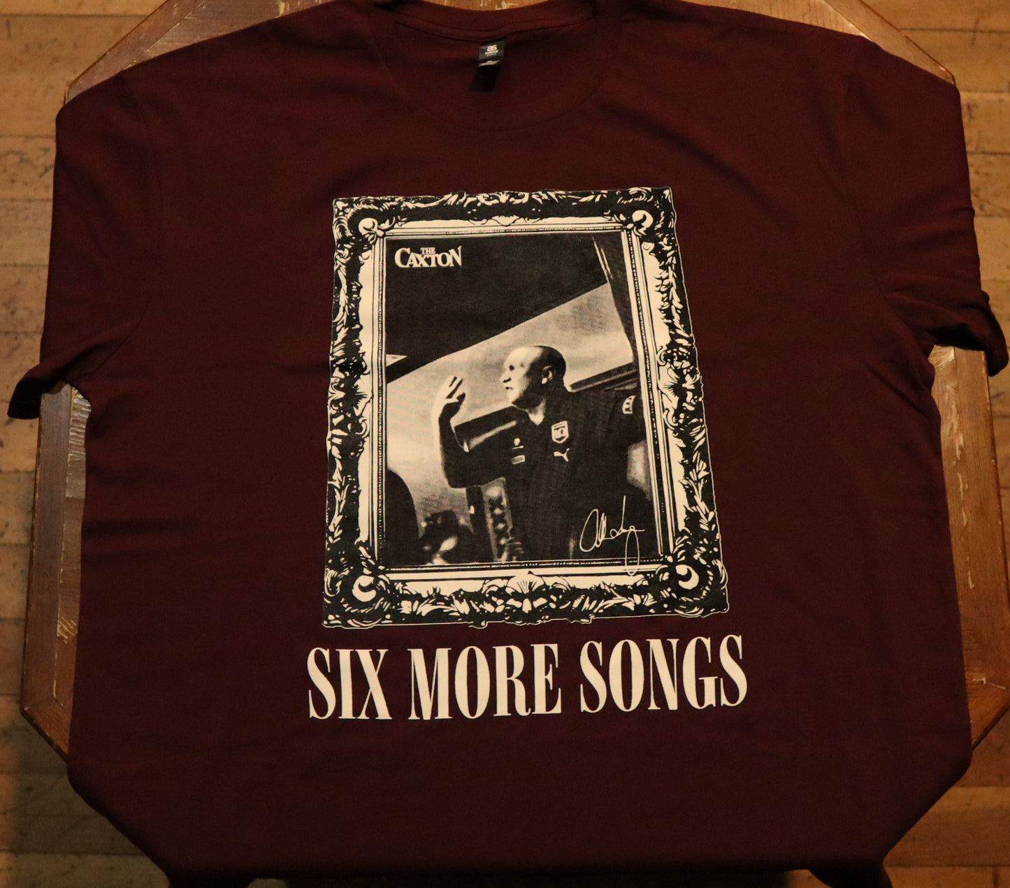 "Six More Songs" T-shirt in Maroon